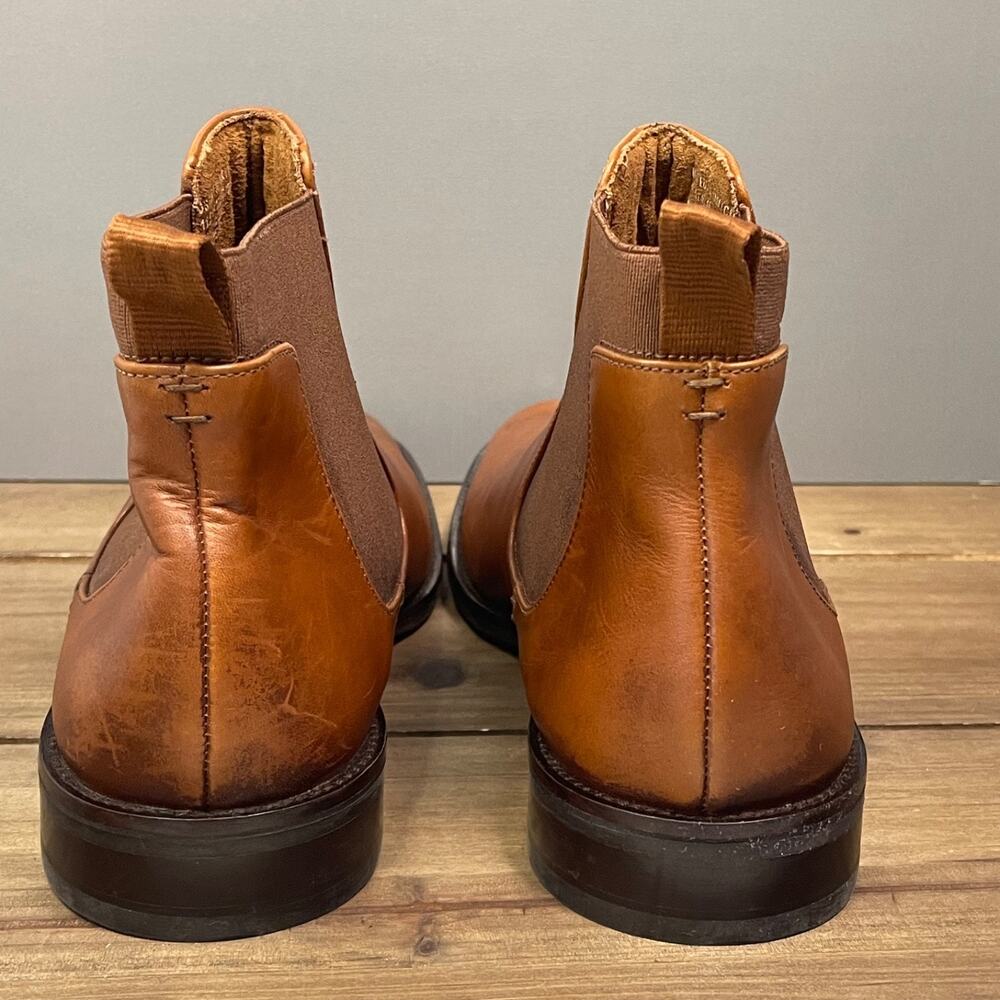 Kenneth Cole Men's Tully Chelsea Boots Size 11.5 Brown Distressed Leather - Picture 7 of 15